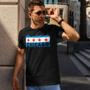  Chicago Flag Skyline T-shirt