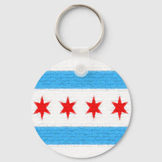 Chicago Flag Sleutelhanger