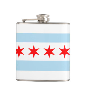 Chicago Flag Souvenir Heupfles