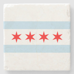 Chicago Flag Stone Onderzetter