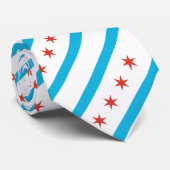 Chicago Flag Stropdas (Opgerold)