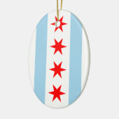 Chicago Flag-versiering Keramisch Ornament (Links)