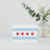Chicago Flag Visitekaartje (Staand voorkant)
