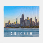 Chicago Fleece Blanket Deken (Voorkant (Horizontaal))