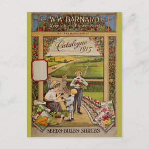 Chicago Gardening Flower Seeds Catalog Briefkaart