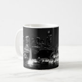 Chicago Grant Park Grayscale Coffee Mug (Devant gauche)