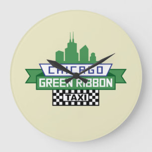 Chicago Green Ribbon Taxi Logo - Fan Art Grote Klok