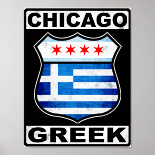 Chicago Grieks-Amerikaans Poster
