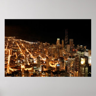 Chicago Hancock Building Poster