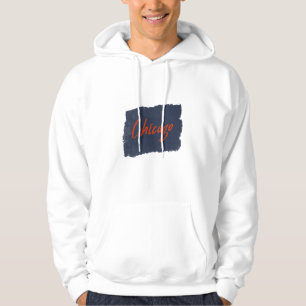 Chicago Handgeschreven Typografie Hoodie