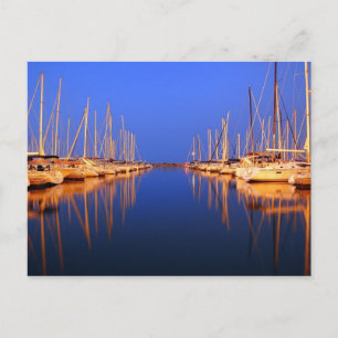 Chicago Harbour in Dusk Briefkaart