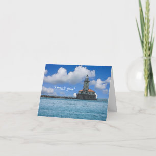 Chicago Harbour Lighthouse Painterly Dank u kaart