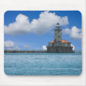 Chicago Harbour Lighthouse Painterly Muismat (Voorkant)