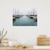 Chicago Harbour - Zeilboten tegen Rest Poster (Keuken)