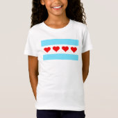 Chicago Heart Flag Child T-Shirt (Voorkant)