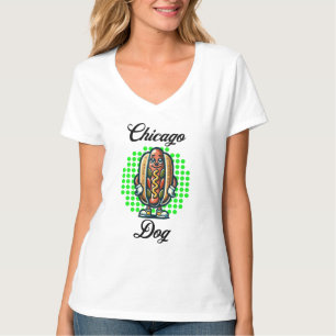 Chicago Hot dog Retro Pop Art T-shirt