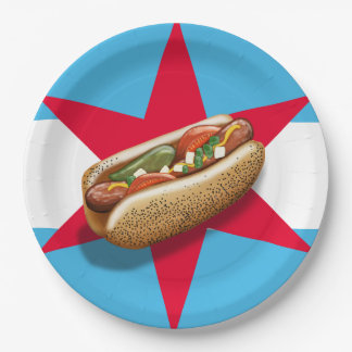 Chicago hotdog party papier bord