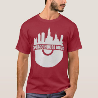 Chicago House Music Chicago Skyline EDM DJ House T-shirt
