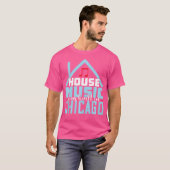 Chicago House Music -  EDM Disco DJ T-shirt (Voorkant volledig)
