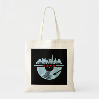 Chicago House Music  Vinyl Dj Raver Flag Sk Tote Bag