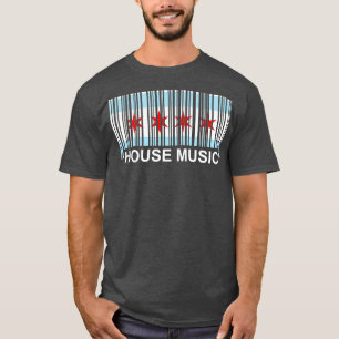 Chicago House Muziek - Barcode EDM DJ Illinois T-shirt