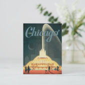 Chicago, IL - Bezoek Chicago Briefkaart (Staand voorkant)