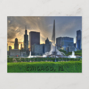 Chicago, IL-Briefkaart Briefkaart