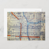 Chicago, IL Carte Vintage (Devant / Derrière)