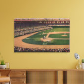 Chicago, IL - Comiskey Park, Home Bord, Basebal Canvas Afdruk (Insitu (Woonkamer))