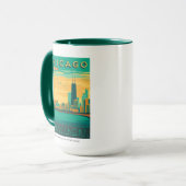 Chicago, IL - Geniet van de Lakefront Mok (Voorkant links)