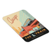 Chicago, IL-L-trein Magneet (Rechterzijde)