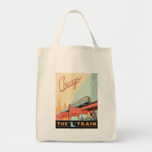 Chicago, IL-L-trein Tote Bag (Voorkant)