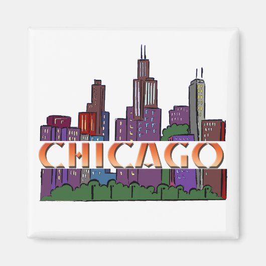Chicago IL Magneet (Voorkant)