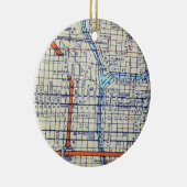 Chicago, IL  Map Keramisch Ornament (Rechts)