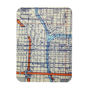 Chicago, IL Map Magneet