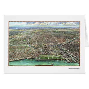 Chicago, IL Panorama Map - 1916