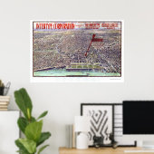 Chicago, IL Panorama Map - 1916 Poster (Thuiskantoor)