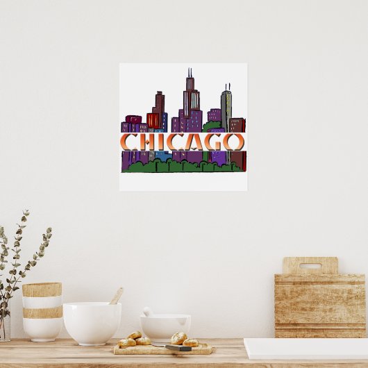 Chicago IL Poster (Keuken)