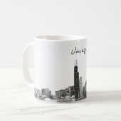 Chicago, IL skyline Koffiemok (Voorkant links)