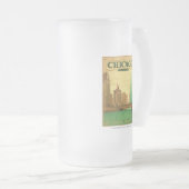 Chicago, IL - St. Patrick's Day Matglas Bierpul (Voorkant rechts)