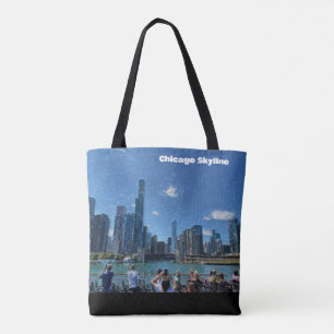 Chicago, Illinois Abstract Skyline Draagtas