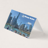 Chicago, Illinois Abstrait Skyline (Front)