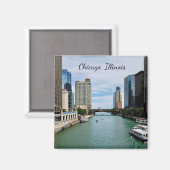 Chicago Illinois Aimant  (Recto/Verso)