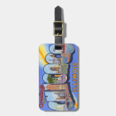 Chicago Illinois Bagagelabel (Voorkant verticaal)