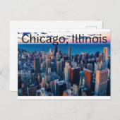 Chicago, Illinois Briefkaart (Voorkant / Achterkant)