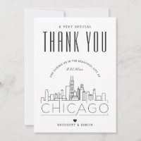 Chicago, Illinois bruiloft | Dank u + fotokaart