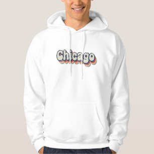 Chicago Illinois Chrome City Klassieke Kunst Hoodie