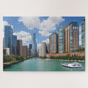 Chicago Illinois City Skyline Travel Photo Legpuzzel