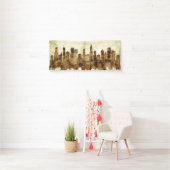 Chicago Illinois Cityscape Spandoek (Insitu)