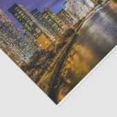 Chicago Illinois Decoupage Tissuepapier (Detail)